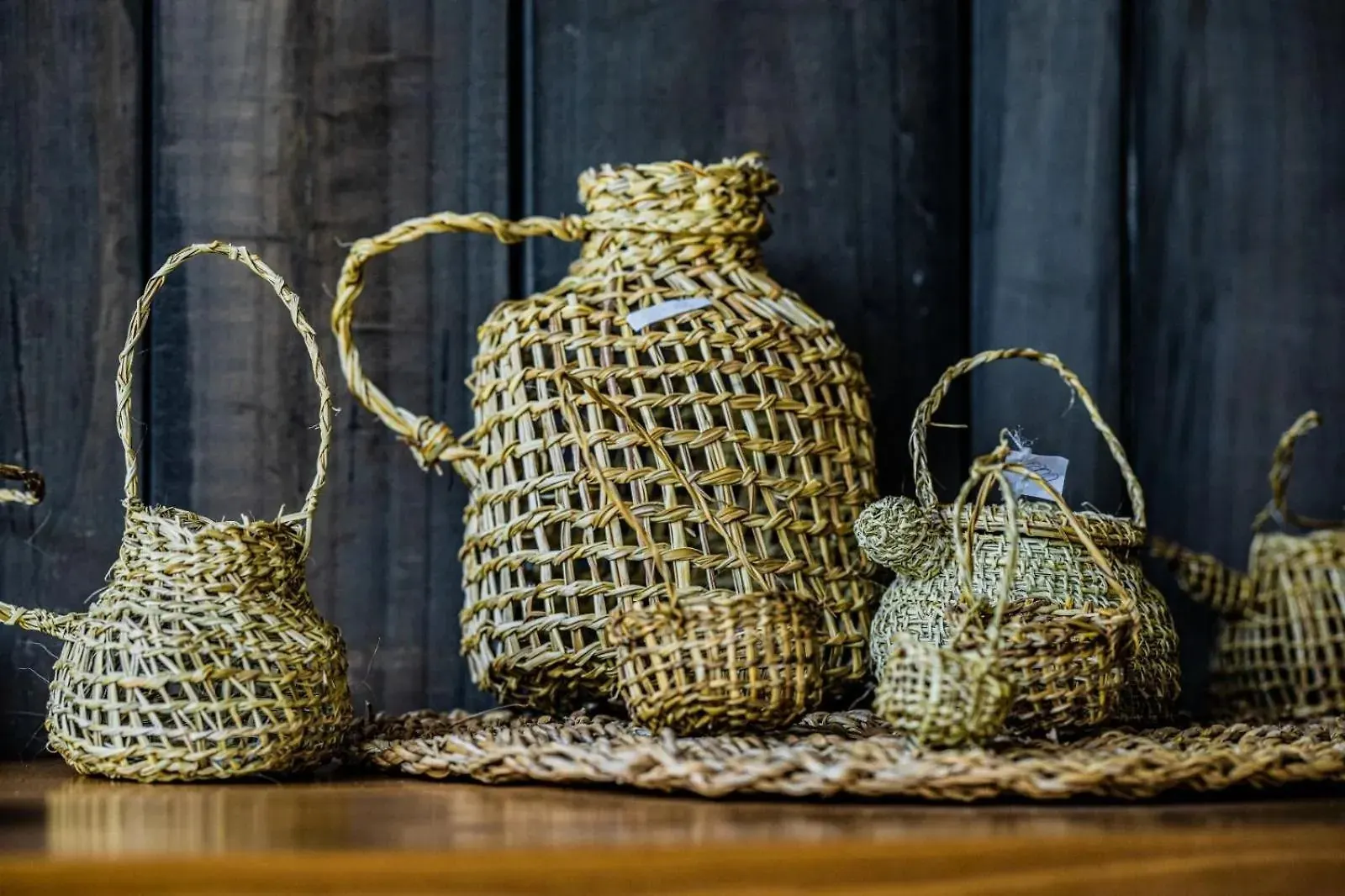Cestería tradicional chilota de fibra vegetal